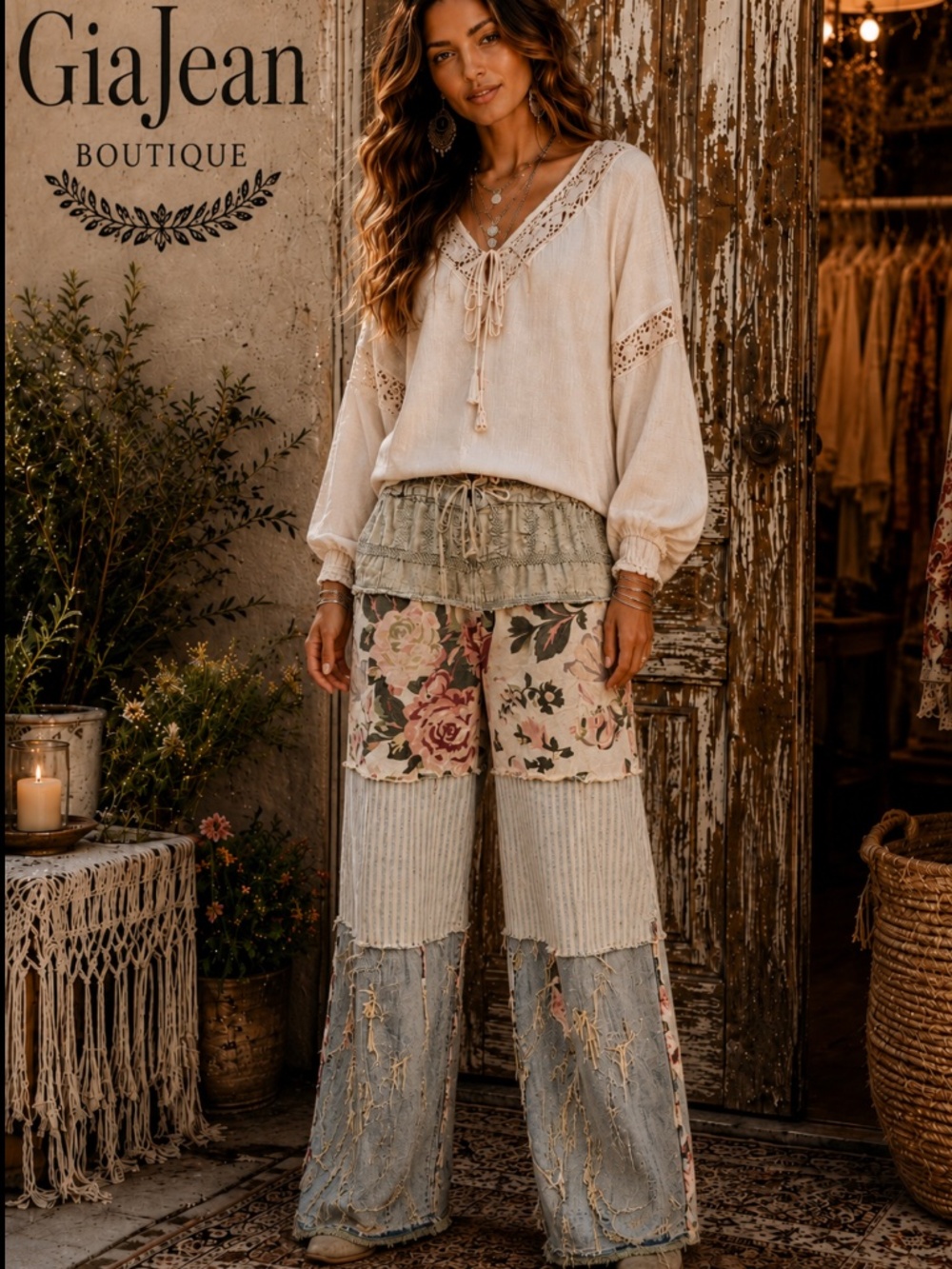 🎉 A RARE BIRD “ CHAMBRAY ” A RARE BIRD HAND MADE CHAMBRAY PANTS 49